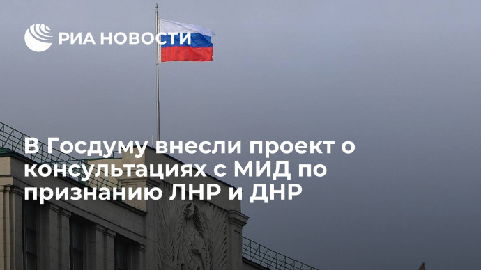 "Единая Россия" внесла в Госдуму проект постановления о признании независимости ДНР и ЛНР