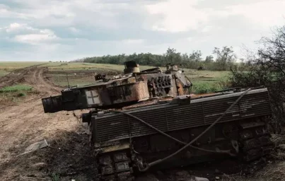 ВС России подбили очередной немецкий танк Leopard 2 ВСУ под Купянском - Минобороны