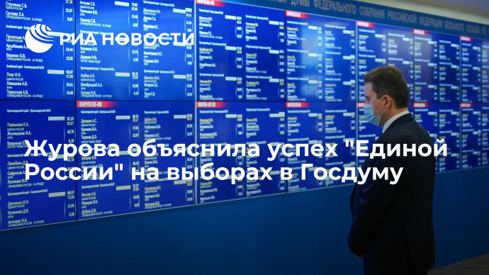 Журова назвала факторами успеха "Единой России" ответственность и состав списка